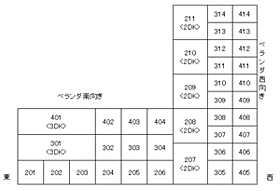 サンシャインビラ 211 ｜ 福井県敦賀市三島18号28番地の1(三島町3丁目)（賃貸マンション1LDK・2階・47.60㎡） その4