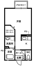 シャーメゾン蹴 ワンルームの間取図画像