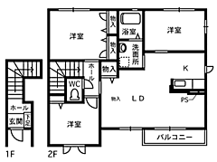 物件の間取り