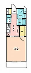 レオーネ木崎 1Kの間取図画像