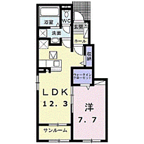 ローズ　ガーデン　大野　Ｂ 104 ｜ 福井県大野市茜町101番地1（賃貸アパート1LDK・1階・50.14㎡） その2