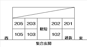 セゾンルミエール 105 ｜ 福井県福井市北四ツ居町13-25-1（賃貸マンション1LDK・1階・44.69㎡） その3