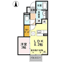 フリーデン大宮 102 ｜ 福井県福井市大宮4丁目3番21号（賃貸マンション1LDK・1階・30.51㎡） その2