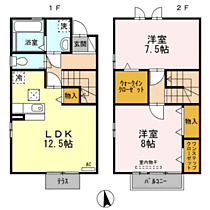 リッツ・ハーヴェスト　B棟 3 ｜ 福井県福井市花堂東1丁目30番8号（賃貸マンション2LDK・1階・74.35㎡） その2