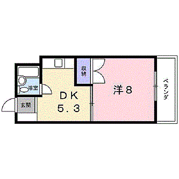 グリーンハイツ 308｜福井県福井市日光2丁目3番23号(賃貸マンション1DK・3階・27.90㎡)の写真 その2