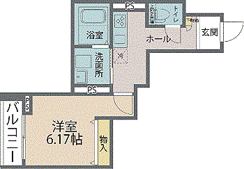 soil 305｜福井県福井市田原2丁目32番6号(賃貸マンション1K・3階・28.28㎡)の写真 その2