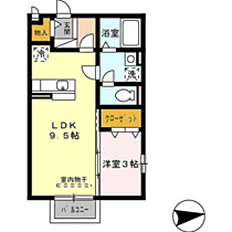 メゾンレーヴみのり　B棟 201 ｜ 福井県福井市みのり1丁目22番19号（賃貸マンション1LDK・2階・33.39㎡） その2