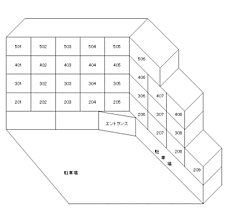 ヴィラ松本 302 ｜ 福井県福井市松本2丁目8-7（賃貸マンション1K・3階・18.40㎡） その3