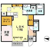 ラ・シエル大島 101 ｜ 福井県福井市大島町2－109番（賃貸マンション1LDK・1階・41.19㎡） その2