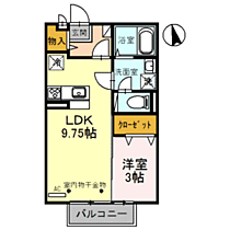 カーサ・ジュネス乾徳 203 ｜ 福井県福井市乾徳3丁目11-11（賃貸マンション1LDK・2階・33.39㎡） その2