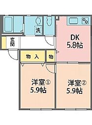 高木一番館G棟 1階/102