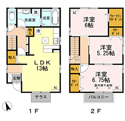トゥジュール町屋　B棟 1階