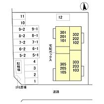 DーRegalo米松 101 ｜ 福井県福井市米松一丁目1302番1、1302番2の一部、1303番1、1303番2の一部（賃貸マンション1LDK・1階・42.79㎡） その3