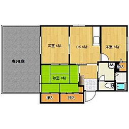 メゾンレコルト 3DKの間取図画像