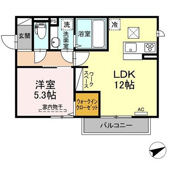 サンセール 208号室｜広島県東広島市西条町寺家(賃貸アパート1LDK・2階・42.79㎡)の写真 その2