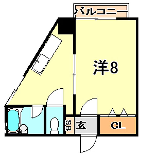 兵庫県神戸市兵庫区矢部町(賃貸マンション1K・2階・24.53㎡)の写真 その2