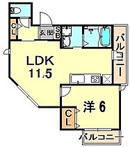 兵庫県神戸市中央区中山手通７丁目（賃貸アパート1LDK・3階・44.79㎡） その2