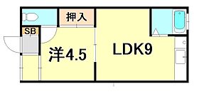 兵庫県神戸市長田区前原町２丁目（賃貸アパート1LDK・1階・30.00㎡） その2