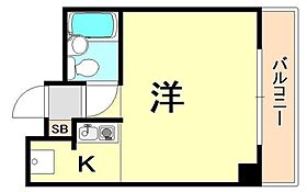 兵庫県神戸市中央区北長狭通８丁目（賃貸マンション1R・8階・22.88㎡） その2