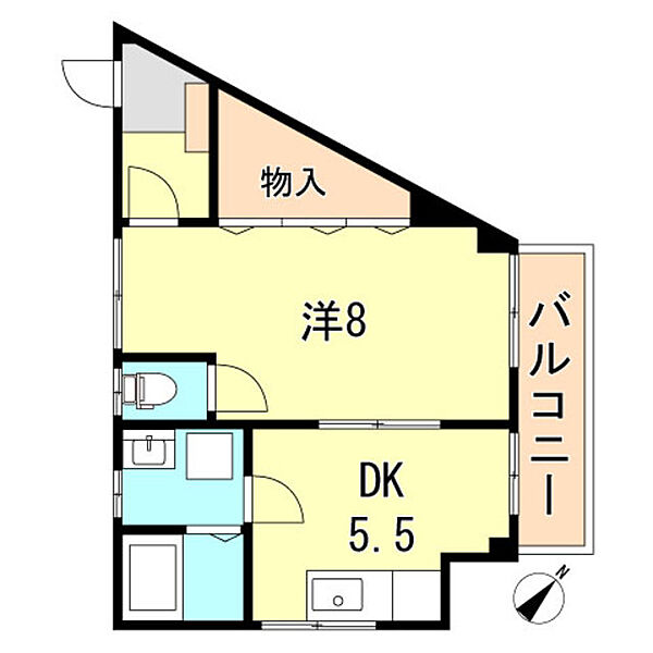 兵庫県神戸市須磨区戎町５丁目(賃貸マンション1DK・3階・36.39㎡)の写真 その2