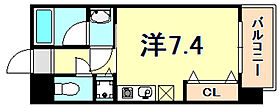 兵庫県神戸市中央区元町通６丁目（賃貸マンション1R・8階・25.20㎡） その2