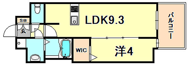 兵庫県神戸市中央区国香通６丁目(賃貸マンション1LDK・14階・34.00㎡)の写真 その2