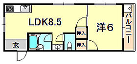 兵庫県神戸市中央区多聞通５丁目（賃貸マンション1LDK・5階・30.87㎡） その2