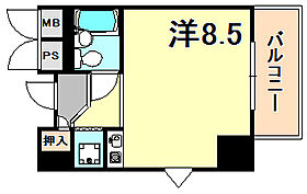 兵庫県神戸市中央区北長狭通８丁目（賃貸マンション1R・4階・22.88㎡） その2