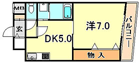 兵庫県神戸市兵庫区羽坂通４丁目（賃貸マンション1DK・4階・27.23㎡） その2