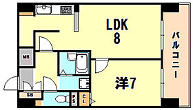 兵庫県神戸市中央区二宮町４丁目（賃貸マンション1LDK・7階・38.13㎡） その2