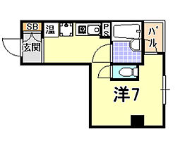 兵庫県神戸市中央区元町通４丁目（賃貸マンション1R・3階・22.18㎡） その2