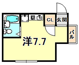 兵庫県神戸市兵庫区上沢通５丁目（賃貸マンション1R・2階・16.90㎡） その2