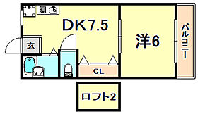 兵庫県神戸市長田区東尻池町４丁目（賃貸アパート1DK・2階・27.00㎡） その2