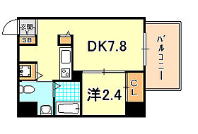 兵庫県神戸市兵庫区塚本通６丁目（賃貸マンション1DK・3階・26.40㎡） その2