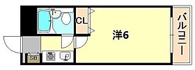 兵庫県神戸市中央区筒井町３丁目（賃貸マンション1K・5階・18.76㎡） その2