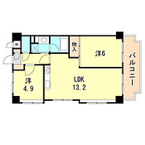 兵庫県神戸市中央区中山手通７丁目（賃貸マンション2LDK・3階・50.76㎡） その2