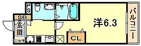 兵庫県神戸市中央区御幸通３丁目（賃貸マンション1K・5階・21.28㎡） その2