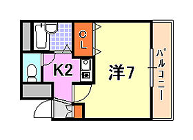 兵庫県神戸市中央区下山手通８丁目（賃貸マンション1K・6階・21.60㎡） その2