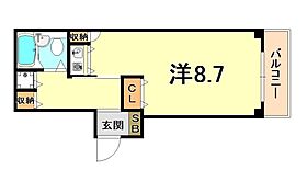 兵庫県神戸市兵庫区入江通２丁目（賃貸マンション1R・4階・24.28㎡） その2