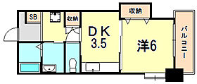 兵庫県神戸市長田区東尻池町２丁目（賃貸マンション1DK・3階・29.02㎡） その2