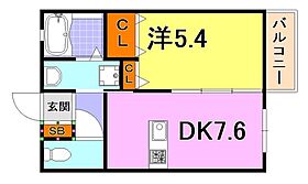 兵庫県神戸市長田区戸崎通３丁目（賃貸アパート1DK・2階・32.80㎡） その2