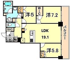 兵庫県神戸市中央区元町通６丁目（賃貸マンション3LDK・27階・81.03㎡） その2