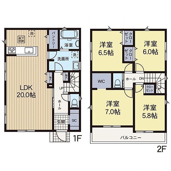 間取りを拡大表示