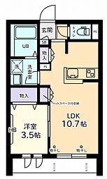 ジュヌセードルA 1階