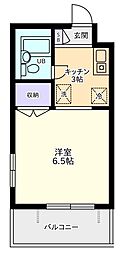 メゾン本町 1Kの間取図画像