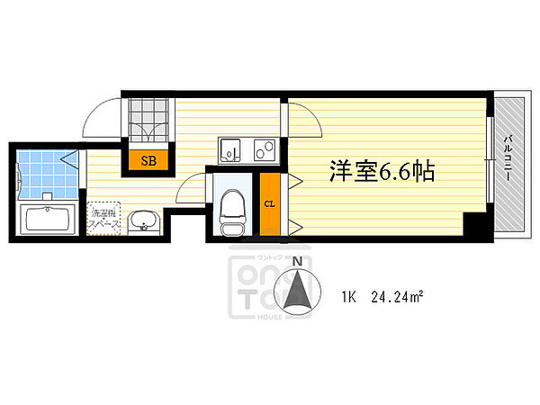 ラ・ヴィ江坂イースト ｜大阪府吹田市南金田１丁目(賃貸マンション1K・2階・24.24㎡)の写真 その2