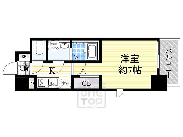 エスプレイス江坂レジデンス ｜大阪府豊中市小曽根５丁目(賃貸マンション1K・3階・23.60㎡)の写真 その2