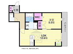 （仮称）吹田市昭和町ヘーベルメゾン 1階1LDKの間取り