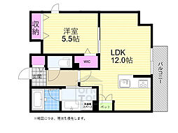 （仮称）吹田市昭和町ヘーベルメゾン 1階1LDKの間取り