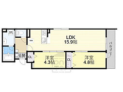 間取図画像 2LDK